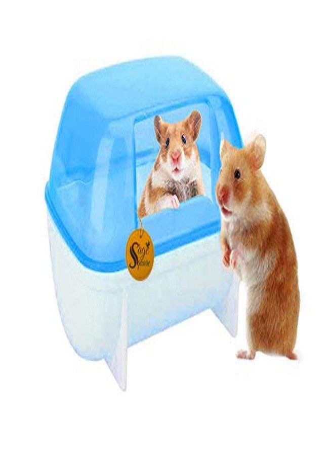 سايج سكوير حوض استحمام مربع من سيج، يُستخدم أيضًا كحوض استحمام وحوض فضلات للهامستر/الجرذ القزم/الجربوع/الشنشيلة/الفئران (لون عشوائي) - Image 1